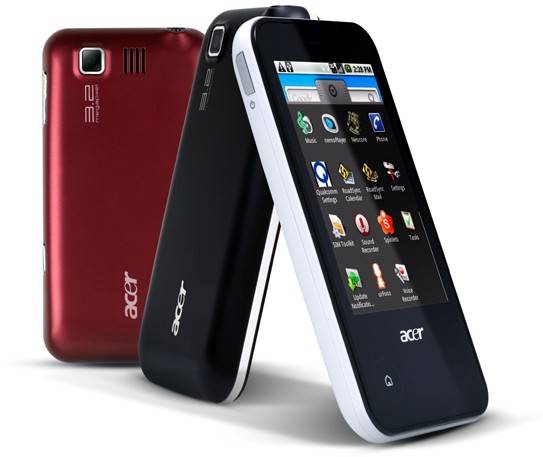 Acer oferuje smartfon z Androidem 2.1 za 250 euro