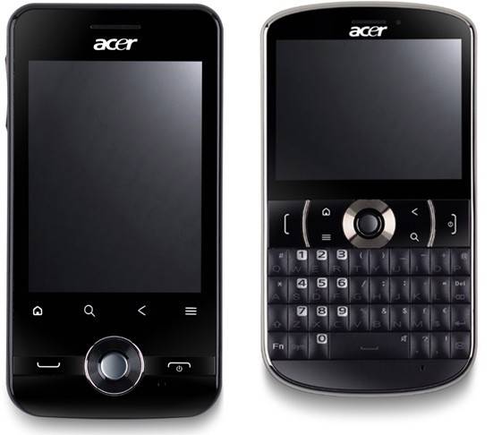 Acer przedstawia dwa podstawowe smartfony z systemem Android 1.6
